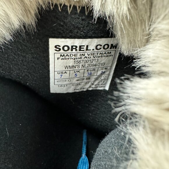 SOREL Joan Of Arctic Women’s Green Leather Winter Boots Size 7 - Picture 7 of 7